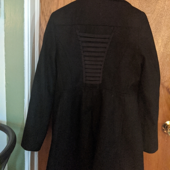 Betsey Johnson Corset Fit and Flare Wool Coat - Picture 4 of 13